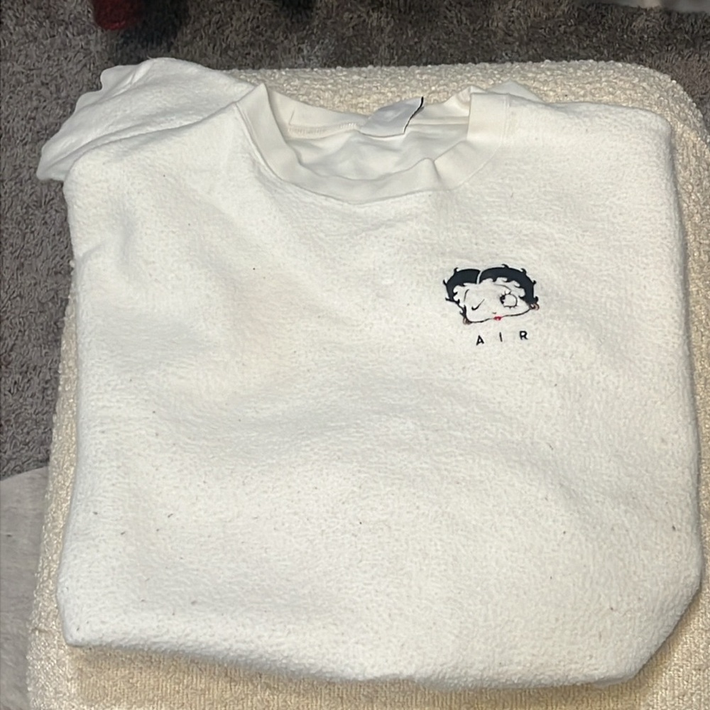 Olivia Kim x nike Betty boop crew inside out sweatshirt